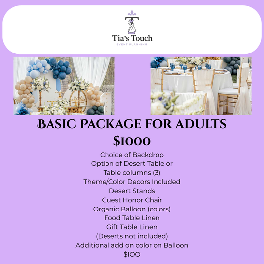 Basic Package For Adults